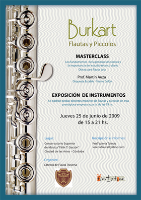 Exposiciones Burkart de flautas y Piccolos 2009