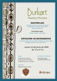 Exposiciones Burkart de flautas y Piccolos 2009