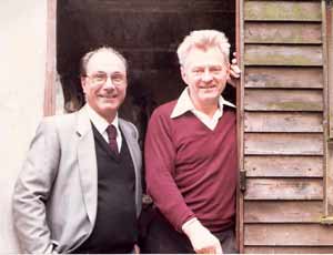 Mtro. Piluso junto al luthier inglés Albert Cooper